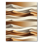 Abstract Golden Dunes Desert Wave Rug