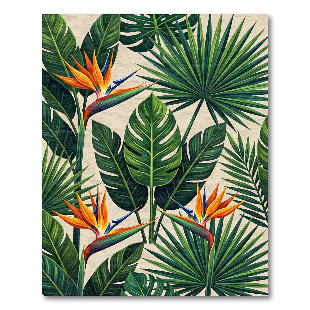 Vibrant Bird Of Paradise Foliage Rug