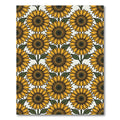 Golden Yellow Sunflower Repeat Pattern Rug
