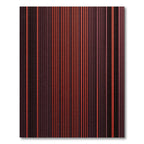 Crimson Orange Vertical Stripe Rug