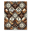 Desert Landscape Diamond Medallion Rug