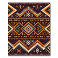 Earthy Southwestern Geometric Arrow Diamond Rug