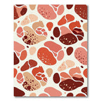 Terracotta Abstract Organic Forms Rug