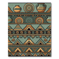 Earthen Aztec Geometric Terracotta Sage Arcs Rug