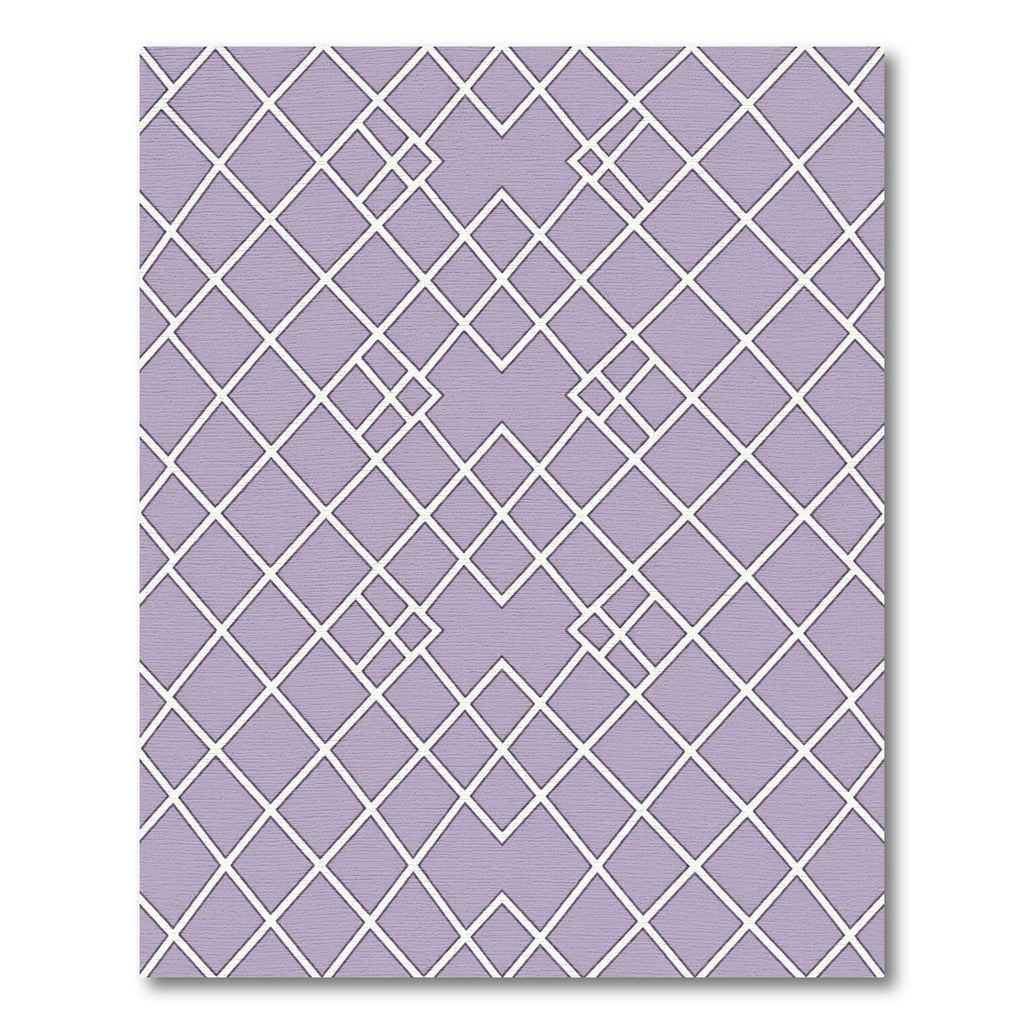 Lavender Geometric Intersecting Diamond Rug