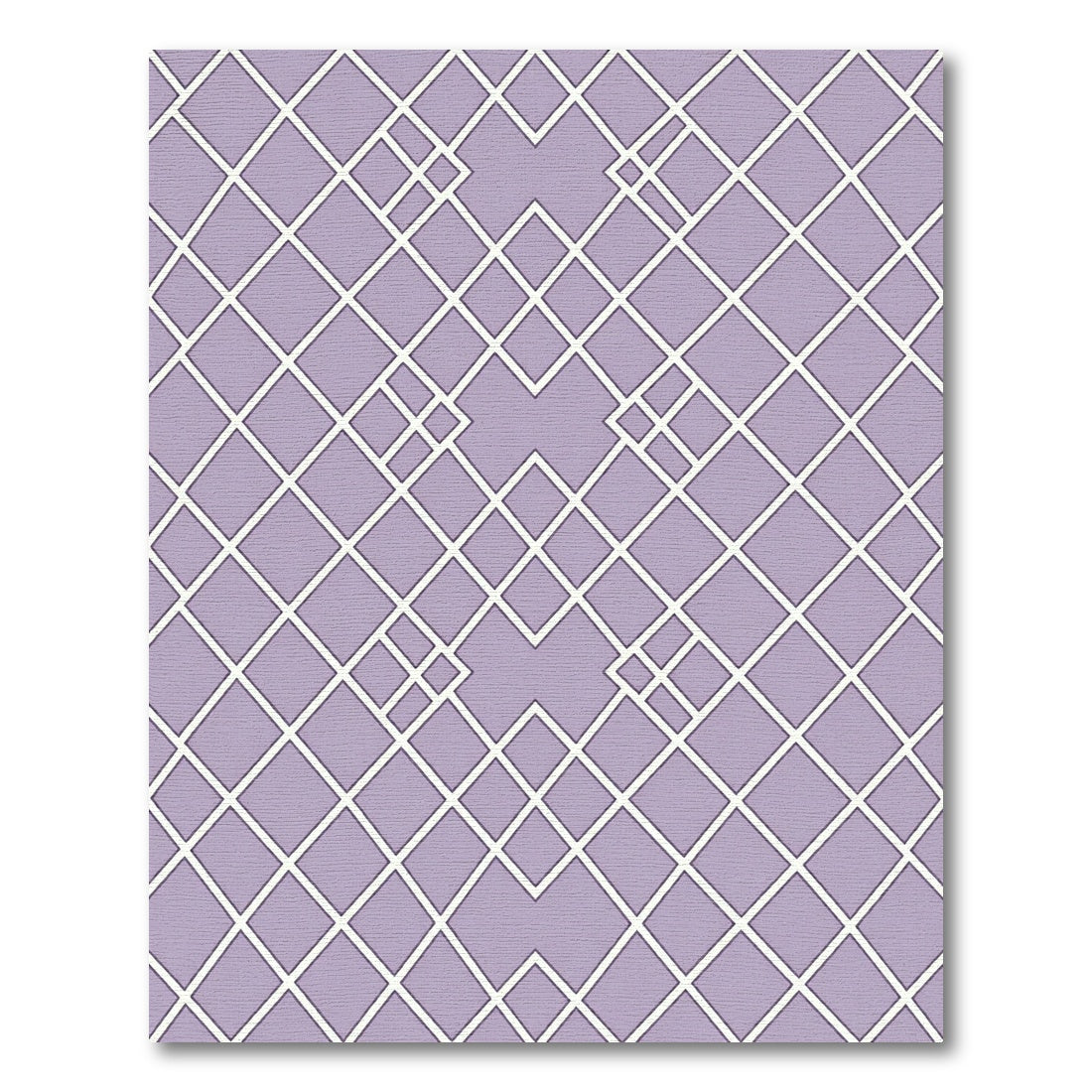 Lavender Geometric Intersecting Diamond Rug