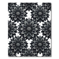 Monochromatic Floral Dahlias Repeating Rug