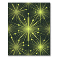 Lime Burst Starburst Explosion Rug