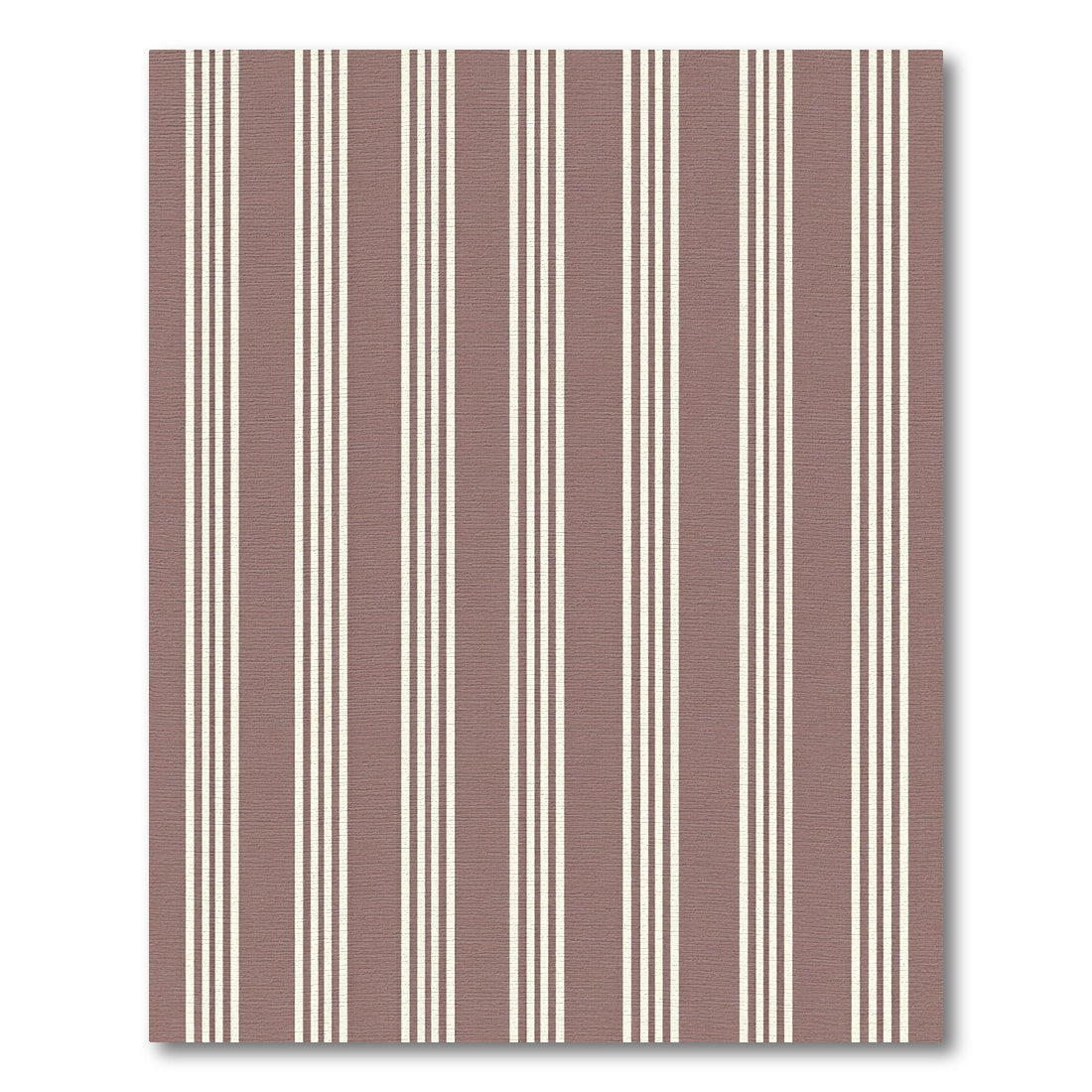 Neutral Taupe Classic Stripe Rug