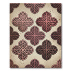 Vintage Pink Quatrefoil Filigree Rug