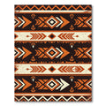 Earthy Geometric Arrow Boho Rug