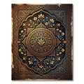 Ornate Golden Corn Medallion Flora Rug