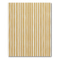 Minimalist Vertical Golden Ochre Stripes Rug