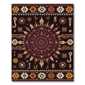 Tribal Sun Geometric Earthy Medallion Rug