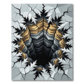 Fractal Abyss Tiered Canyon Rug