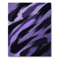 Bold Purple Abstract Artistic Brushstrokes Rug