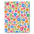 Playful Alphabet And Numbers Collage Rug