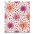 Crimson Magenta Scattered Dot Arrangement Rug