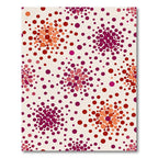Crimson Magenta Scattered Dot Arrangement Rug