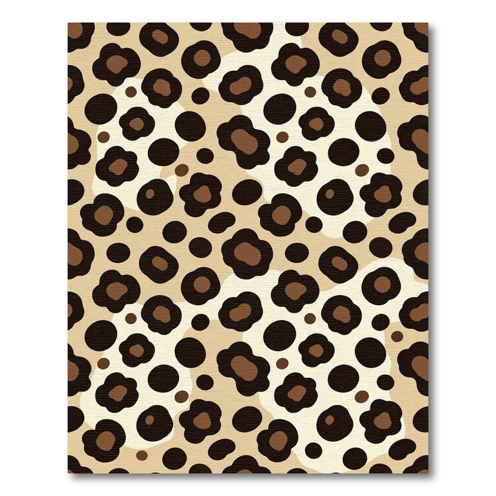 Warm Beige Leopard SpotsRug Rug