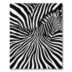 Animalistic Black White Swirls Rug