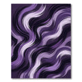 Deep Amethyst Brushstroke Swirl Rug