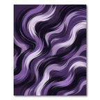 Deep Amethyst Brushstroke Swirl Rug