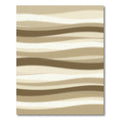 Earthy Cream Horizontal Wave Rug