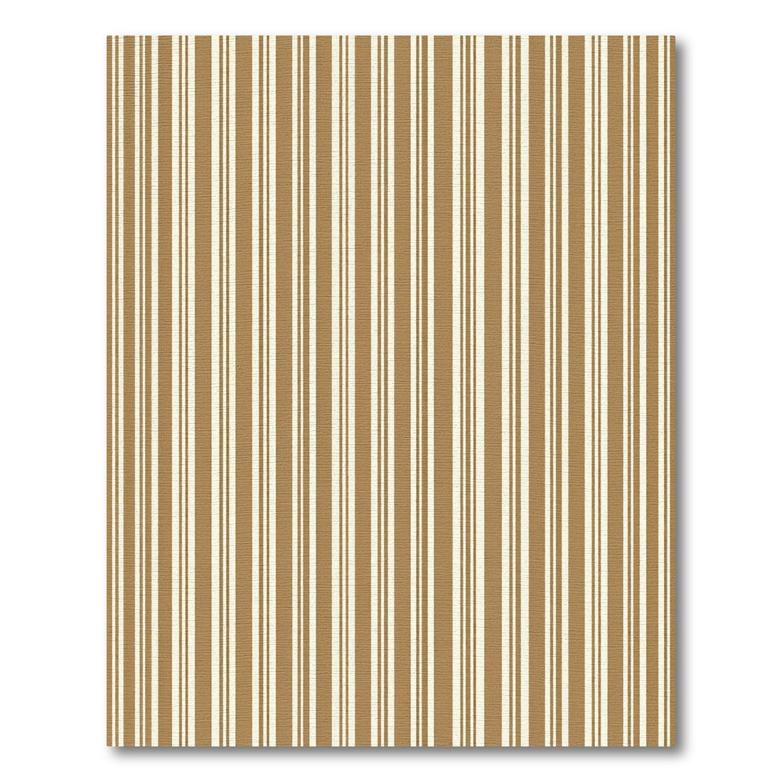 Minimalist Vertical Tan Striped Rug