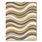 Modern Earthy Wave Curvilinear Abstract Rug