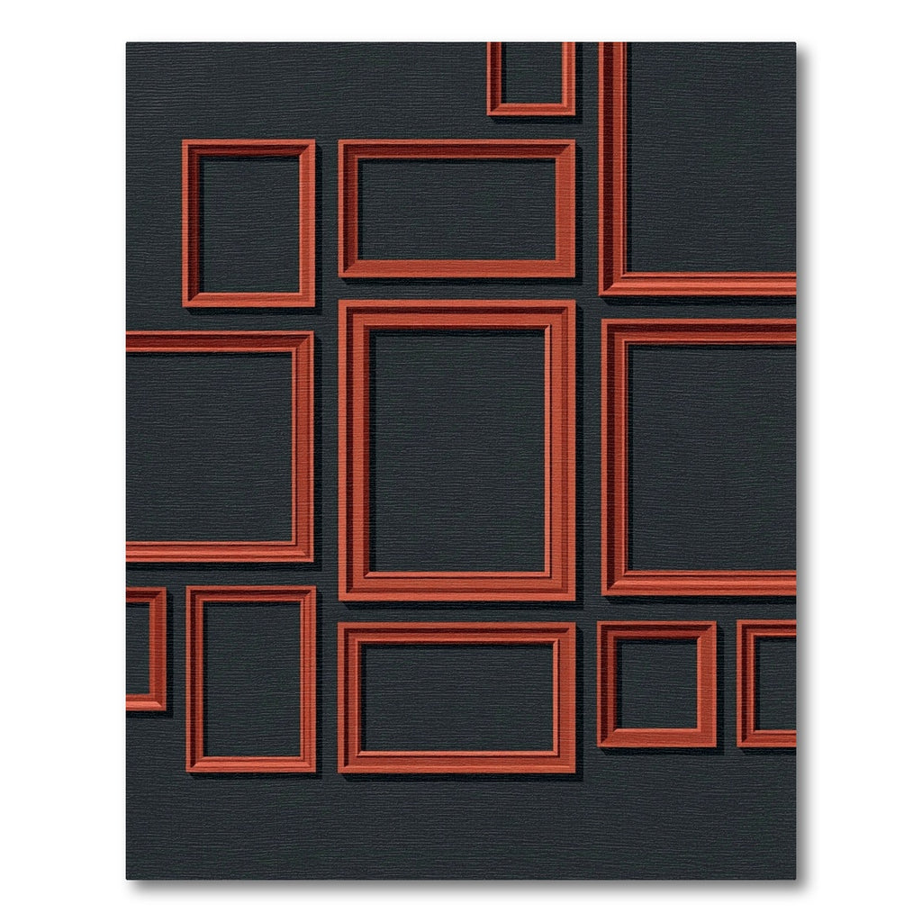 Terracotta Modern Geometric Array Rug