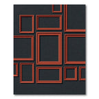 Terracotta Modern Geometric Array Rug