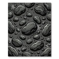 Monochromatic Organic Pebble Texture Rug