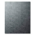 Minimalist Charcoal Grey Linear Grid Rug