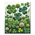 Lucky Green Clover Meadow Garden Rug