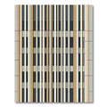 Eclectic Neutral Color Block Stripes Rug