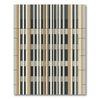 Eclectic Neutral Color Block Stripes Rug