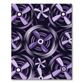 Purple Fan Blades Repeating Layout Rug