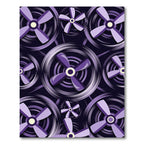 Purple Fan Blades Repeating Layout Rug