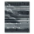 Monochrome Linear Abstract Rail Smoke Artwork Rug