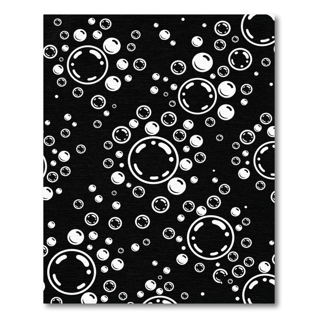 Black White Bubble Cluster Rug