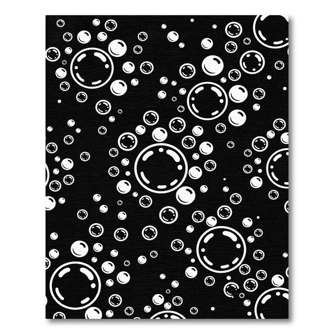 Black White Bubble Cluster Rug