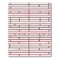 Minimalist Red Linear Stripe Rug