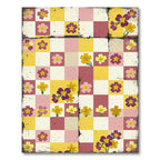 Whimsical Primrose Checkered Garden Rug