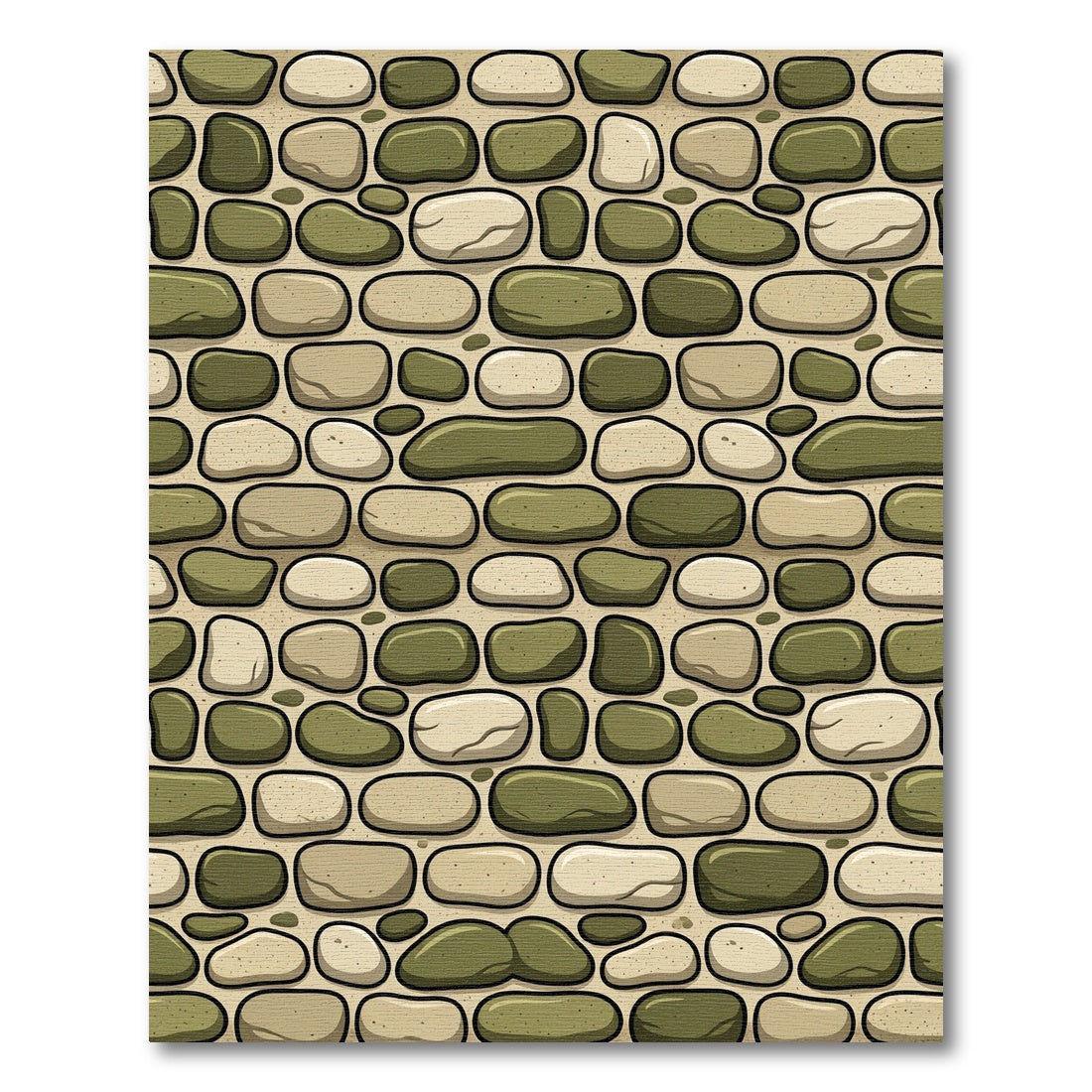 Natural Stone Wall Textured Rug