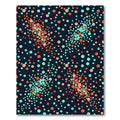 Coral Teal Dot Cascade Rug