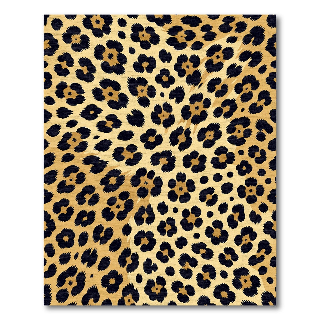 Golden Animal Spotted Leopard Texture Rug