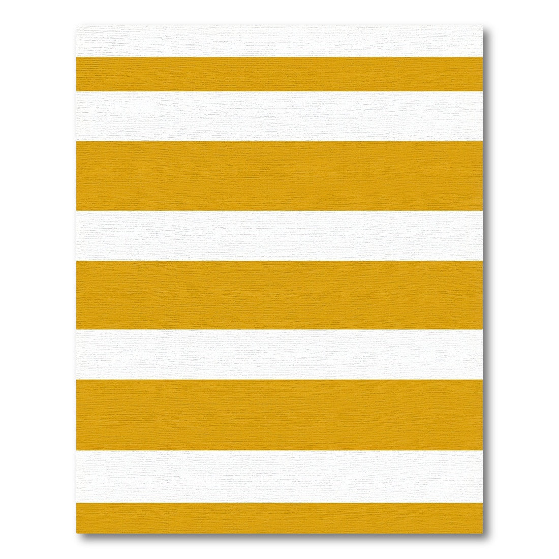 Modern Mustard Gold Horizontal Stripe Rug