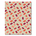 Abstract Painted Confetti Coral Magenta Rug