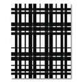 Classic Black White Plaid Checks Rug